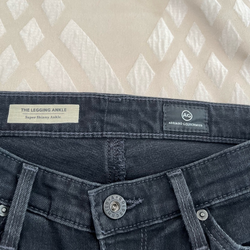 AG Adriano Goldschmied Charcoal Legging Ankle Jeans